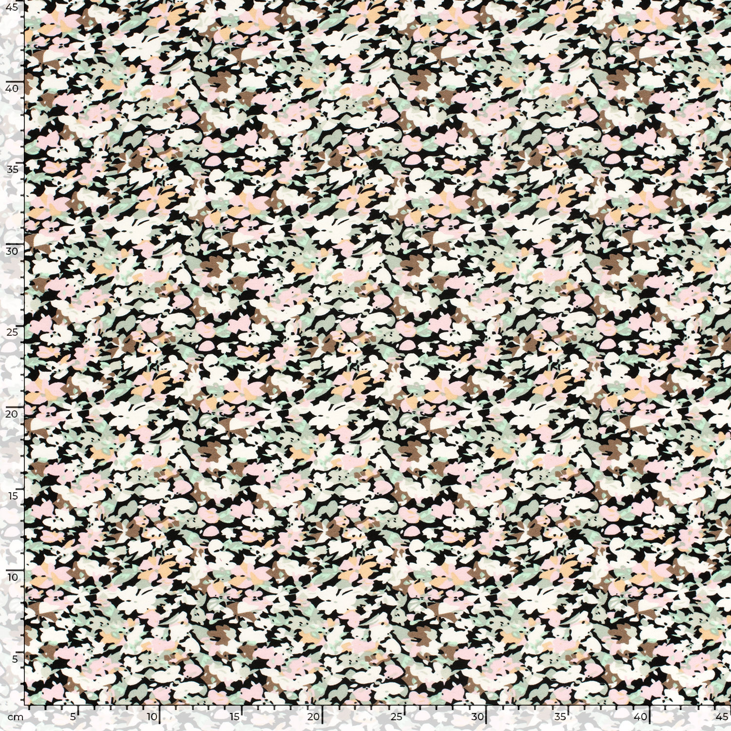 VISKOS CREPE -  SMALL FLORALS - 6