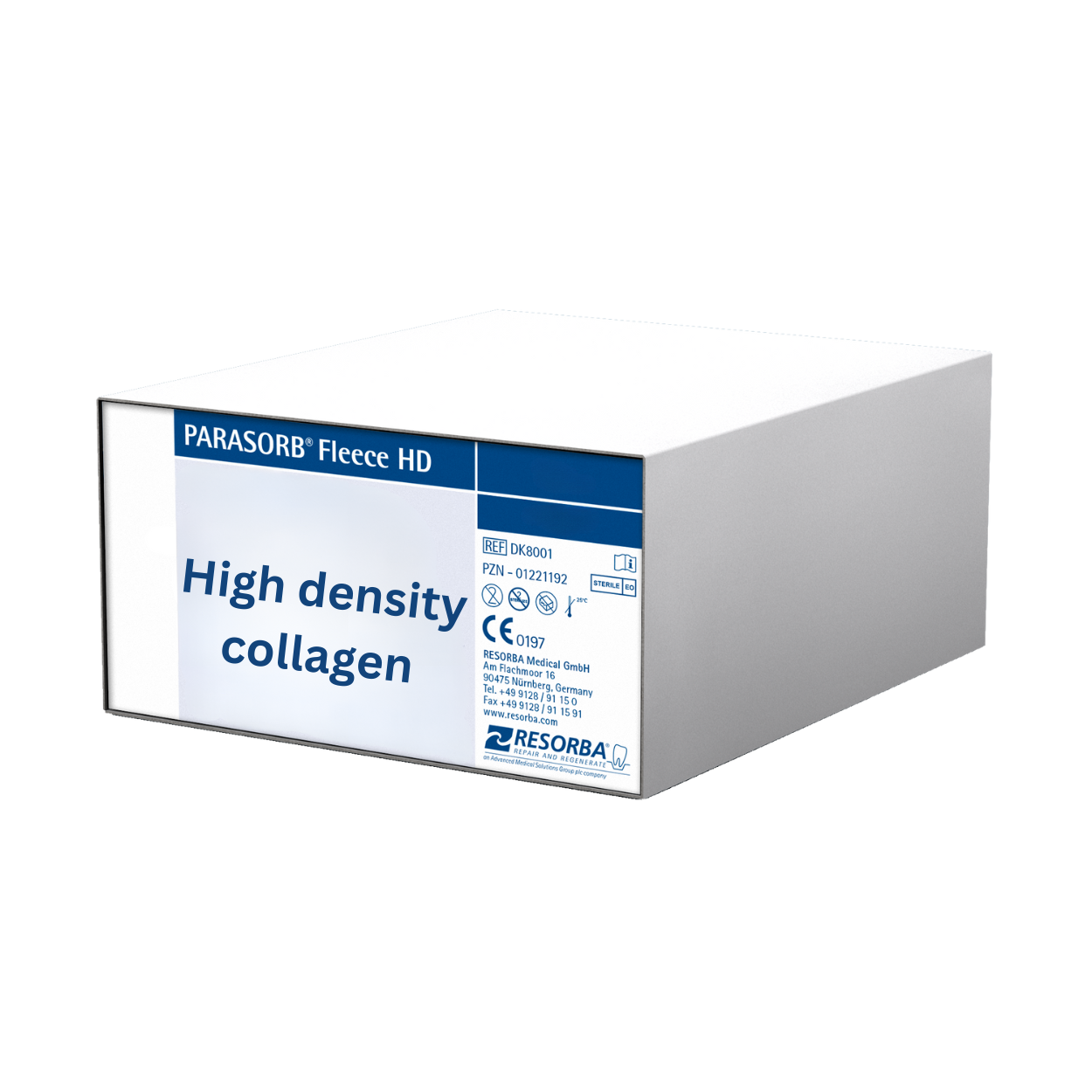 Parasorb Fleece HD Resorbable Collagen, 1,8 x 3,6 cm Pakke med 12 stk.