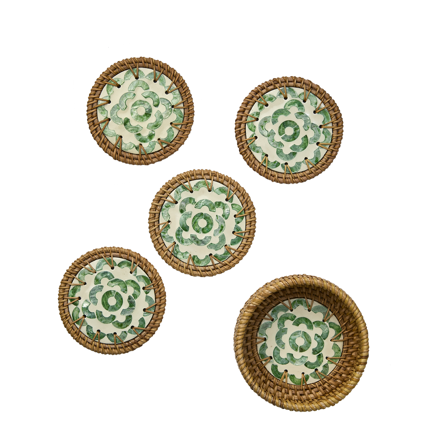 AFFARI Glasunderlägg Sunny 4-pack 