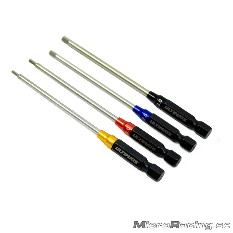 ULTIMATE - Insexbits till Skruvdragare, 1.5/2.0/2.5/3.0x98mm - 2
