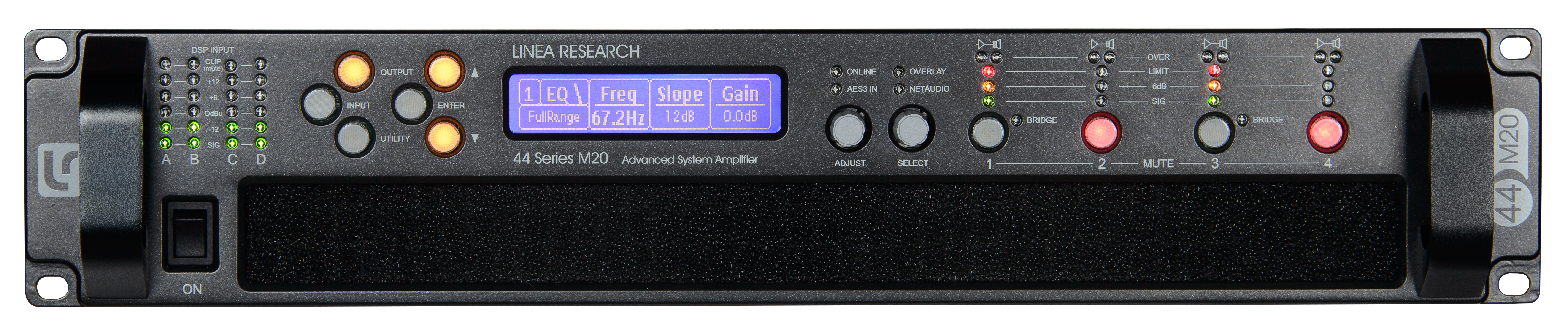 44 M10 Dante  4x 2,500W DSP amplifier with DanteTM