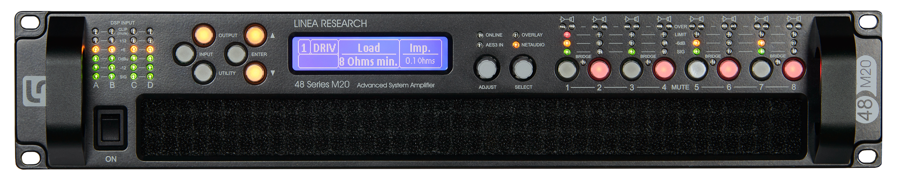 48 M6 Dante  8x 750W DSP amplifier with DanteTM