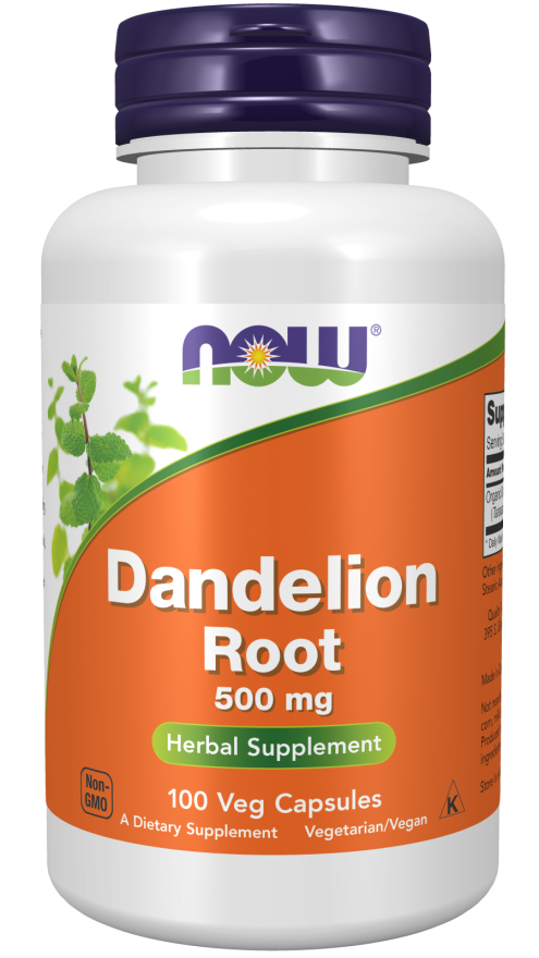 NOW Dandelion Root 500 mg 100 kapslar