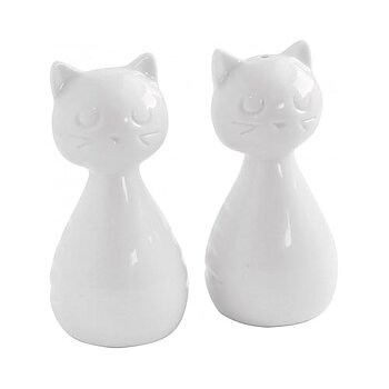 Pluto Produkter Salt & Pepparkar Katt vit