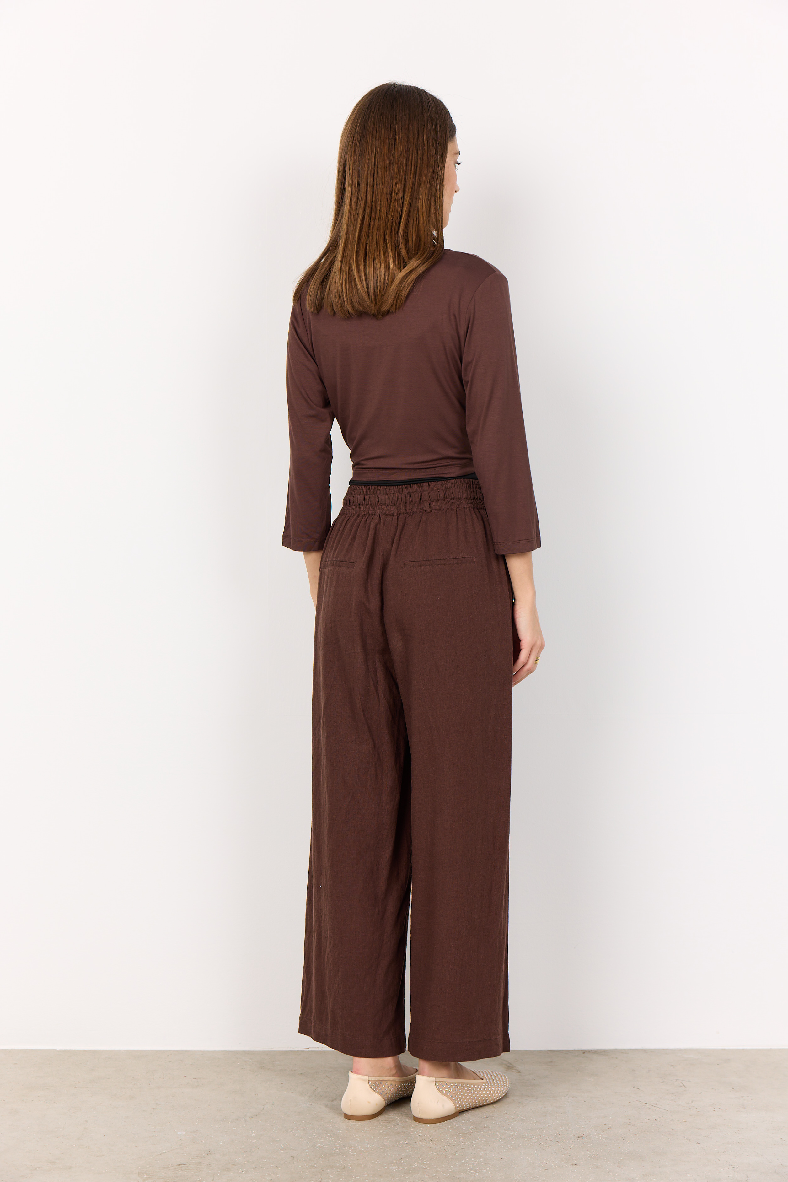 SC-Marica 285 Cardigan, Brun kofta med knyt - 3