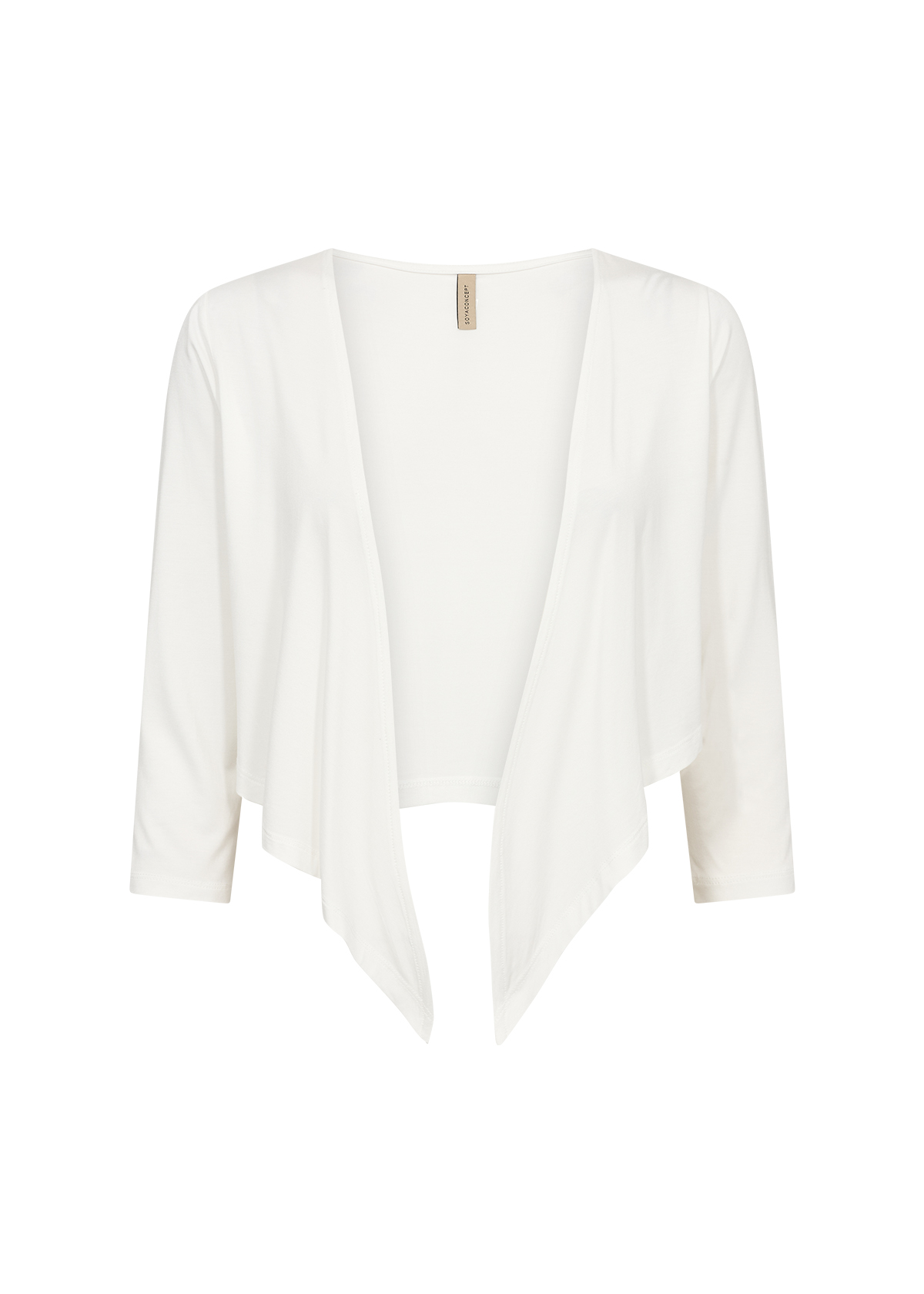 SC-Marica 285 Cardigan, Vit kofta med knyt