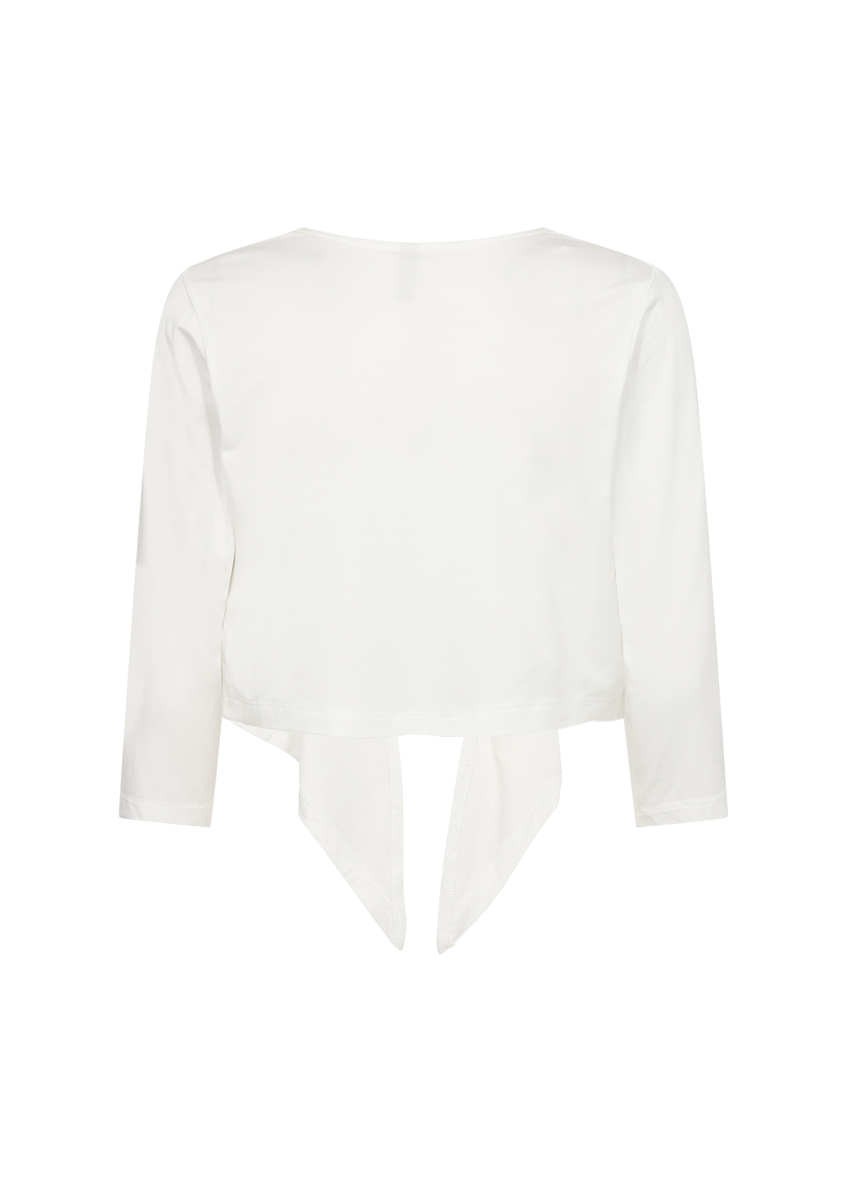 SC-Marica 285 Cardigan, Vit kofta med knyt