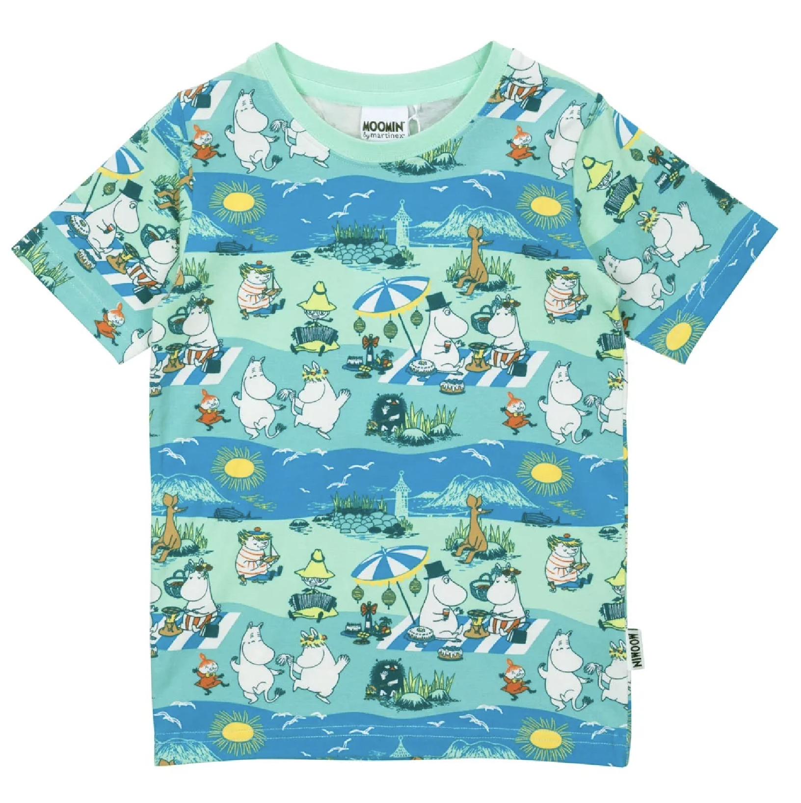 Mumin Barn T-Shirt - Stranddag Turkos