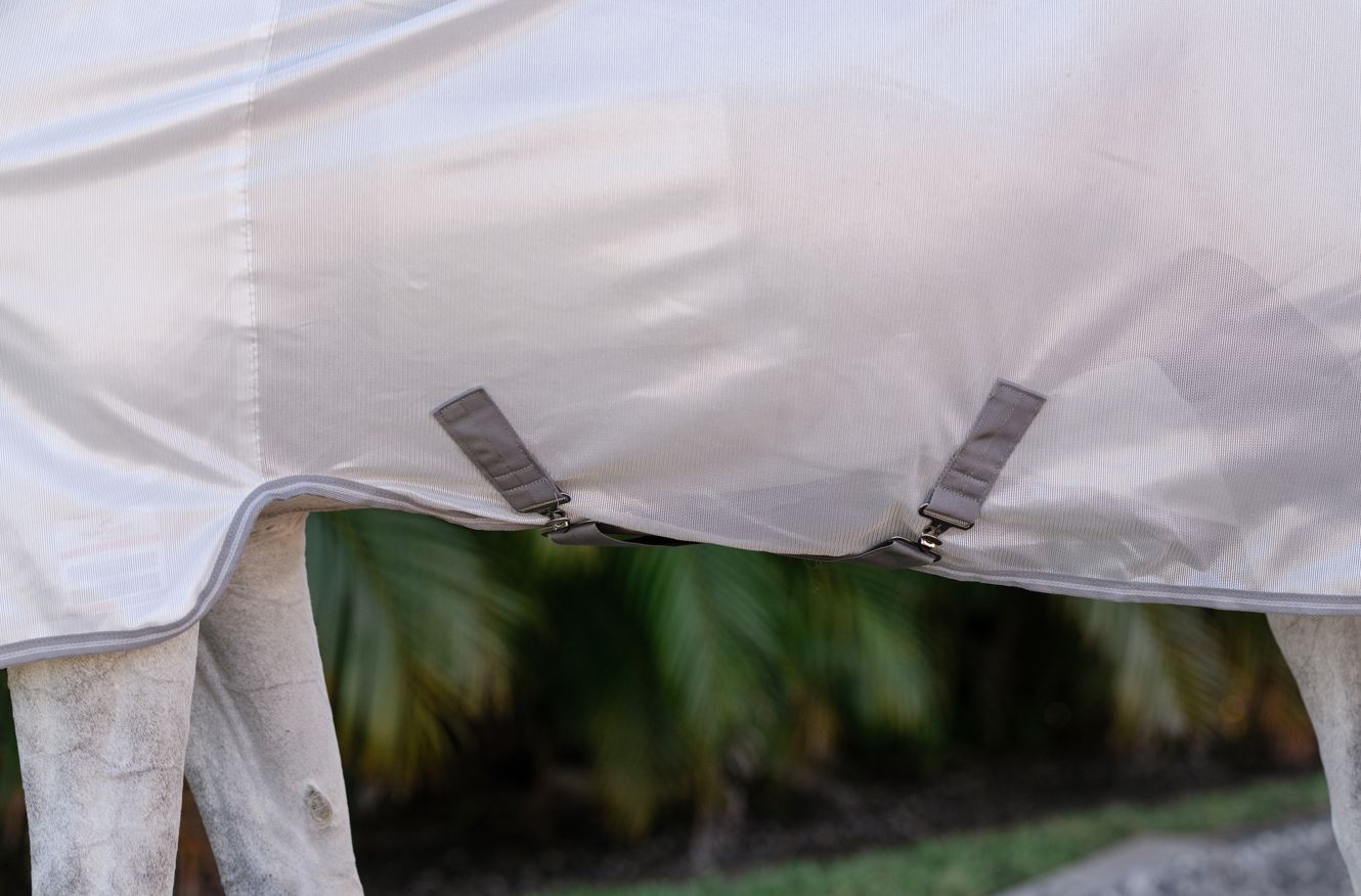 Horseware Amigo Integrated Flysheet – Silver/Titanium Grey & Silver - breathable