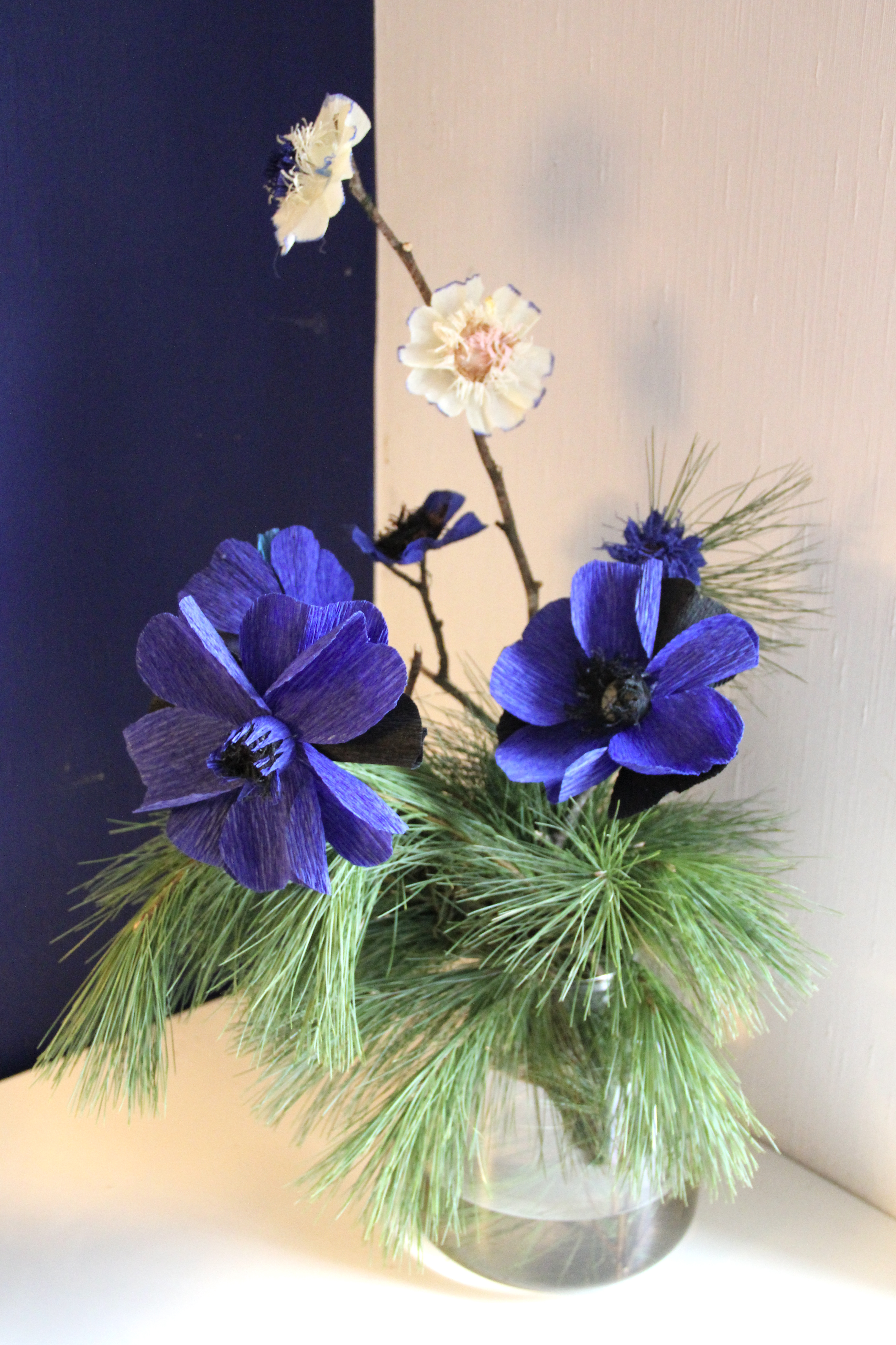 Blommor till granen - kreativ workshop i julens pappersflora 22/11 (14-16) - 5