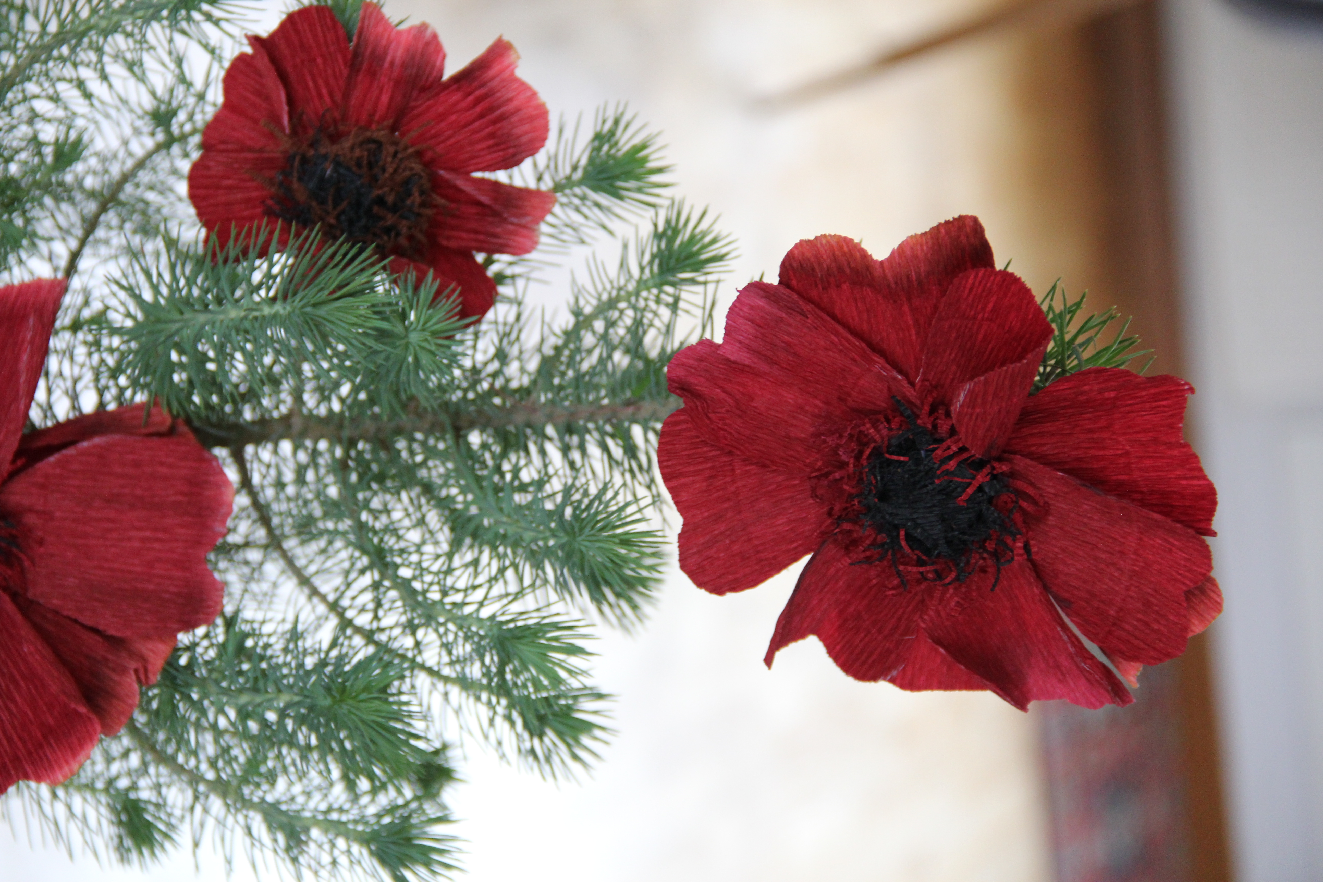 Blommor till granen - kreativ workshop i julens pappersflora 22/11 (14-16) - 9