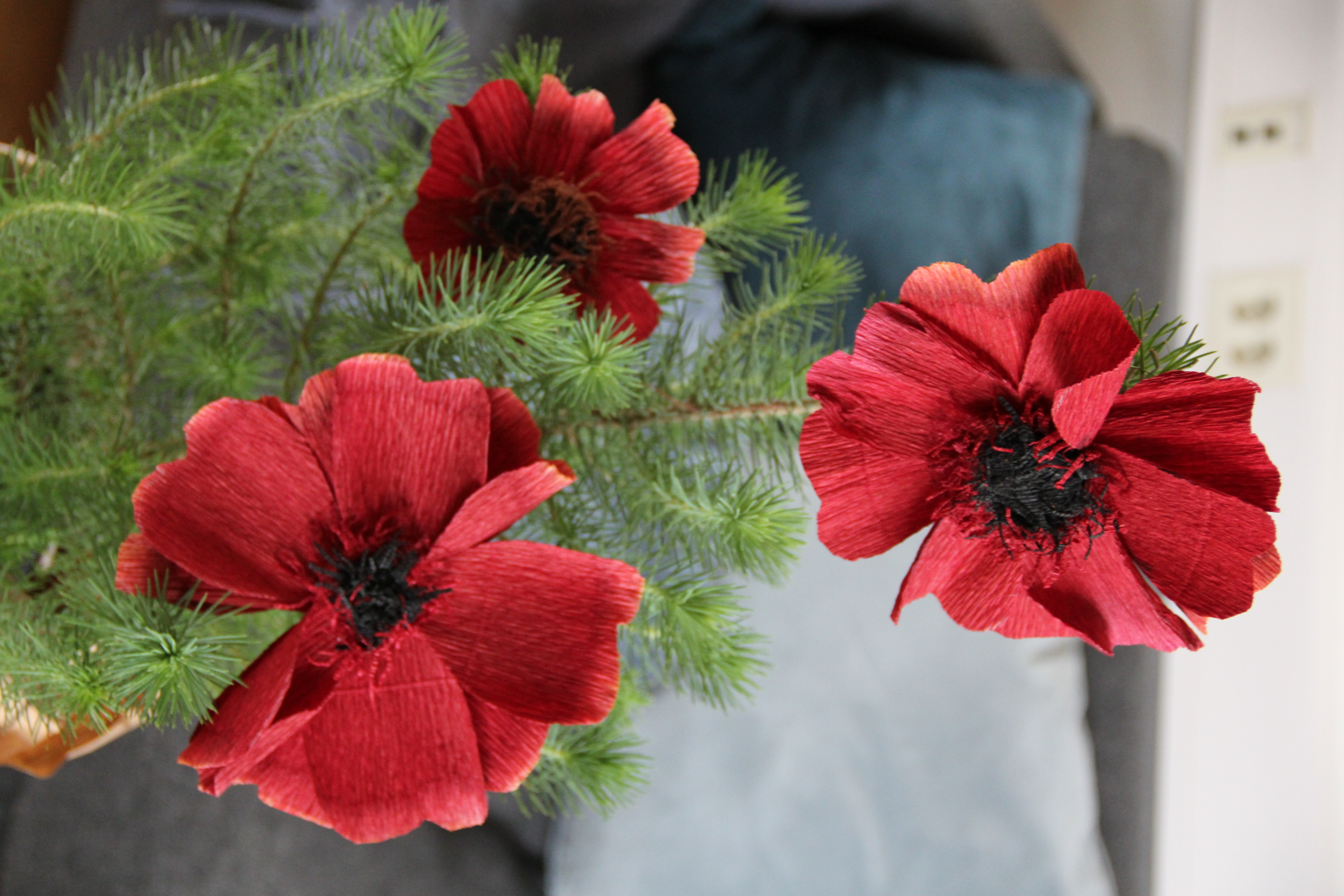 Blommor till granen - kreativ workshop i julens pappersflora 22/11 (14-16) - 8