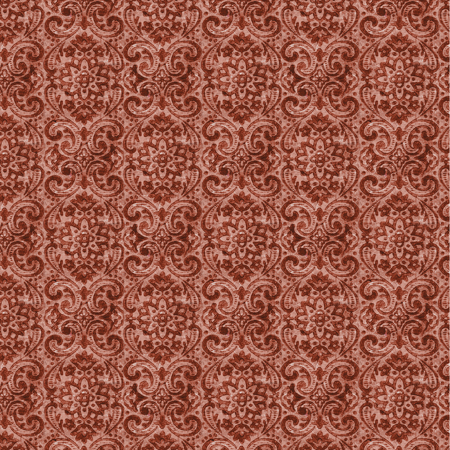Tyg - Barn Damask -  Boho Chicks - Medaljonger