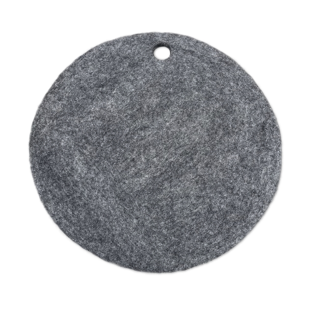 Wooldesign huovutettu villa-alusta, 25 cm, 4-pack, grafiitinharmaa