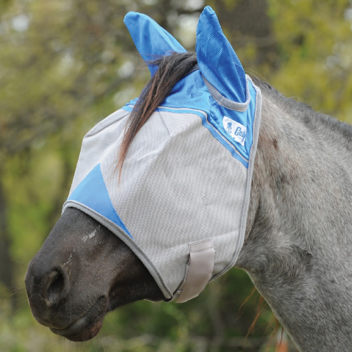 Cashel© Crusaders™ Fly Mask / flughuva med öron, blå