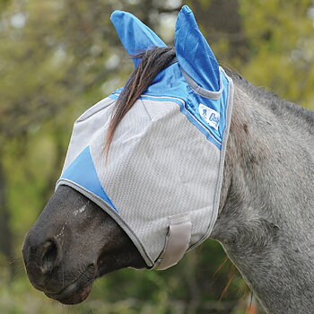 Cashel© Crusaders™ Fly Mask / flughuva med öron, blå