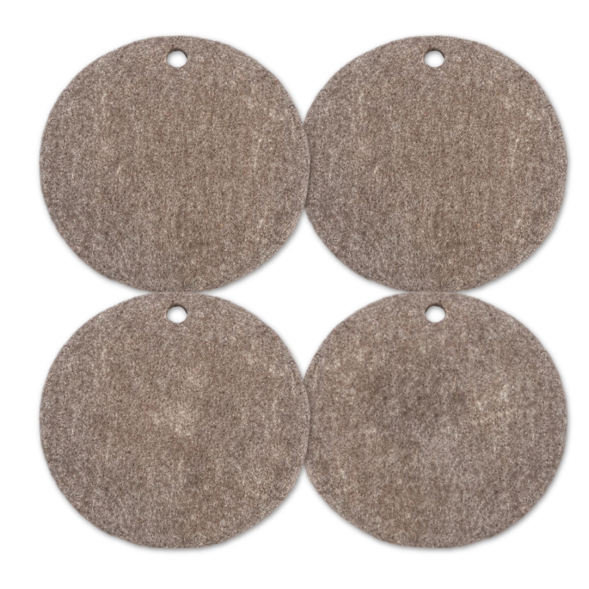 Wooldesign huovutettu villa-alusta, 33 cm, 4-pack, luonnonruskea