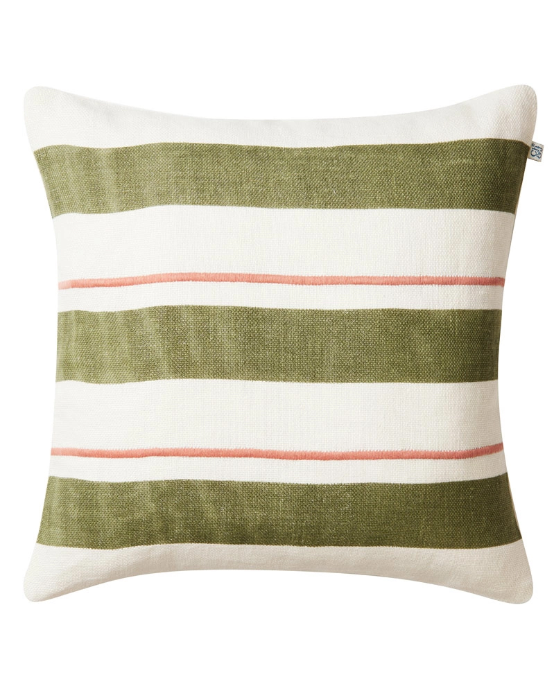 Kuddfodral Assam Cactus Green/Rose 50x50cm