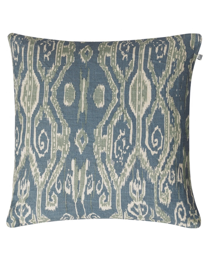 Kuddfodral Ikat Madras Heaven Blue 50x50cm