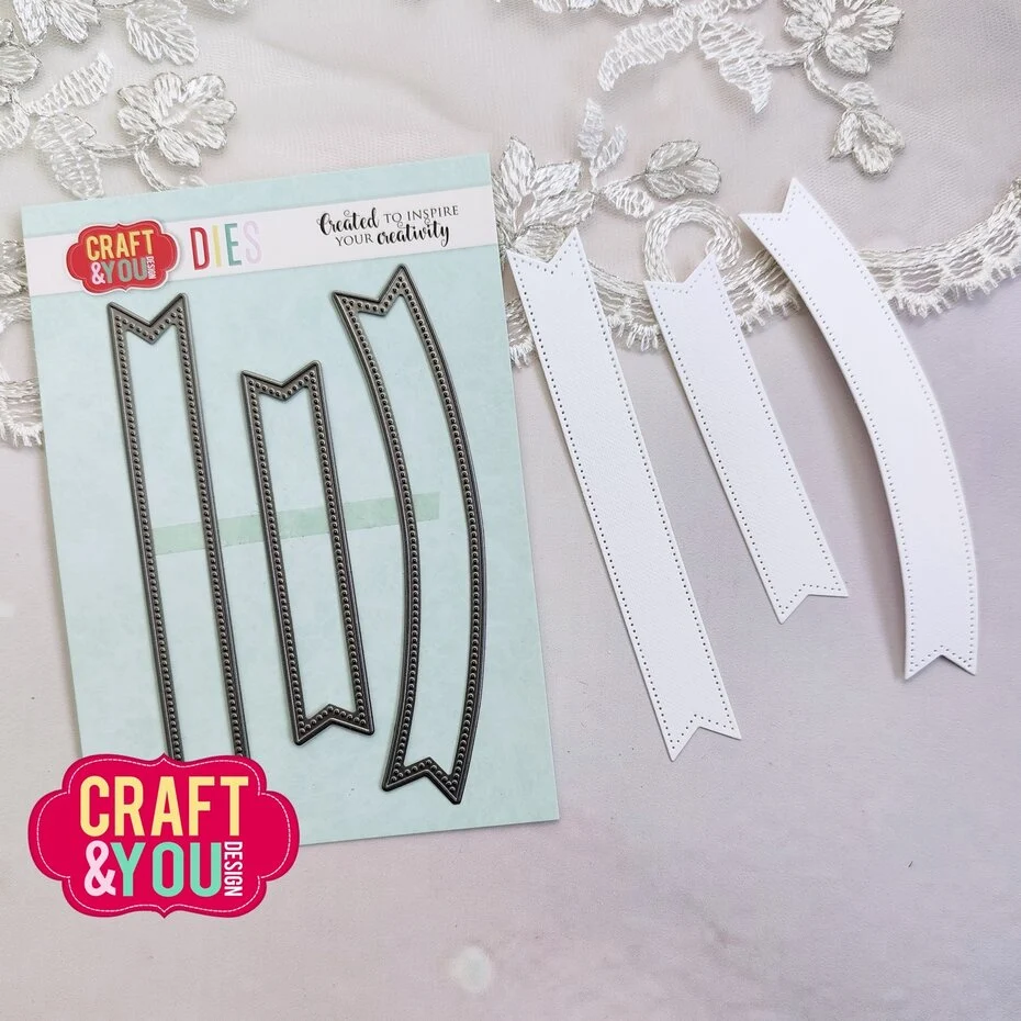 Craft & You Design Banners Set Dies  - 2