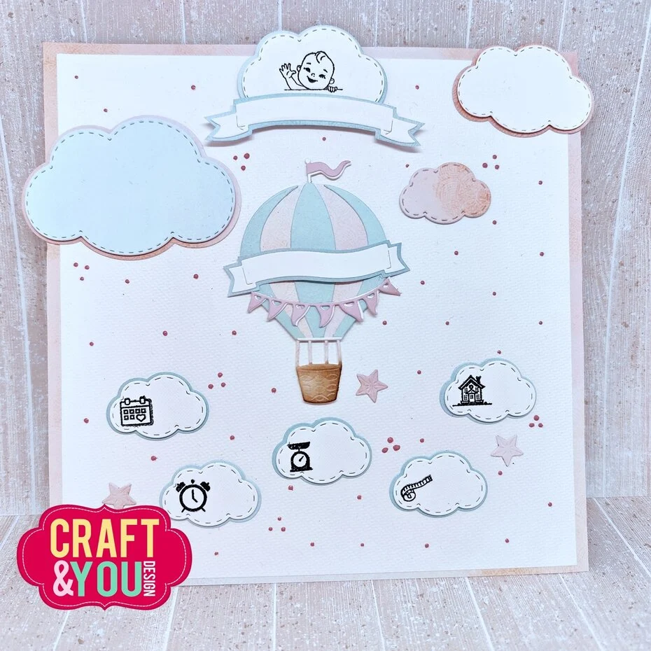 Craft & You Design Mini Banners Set Dies  - 3