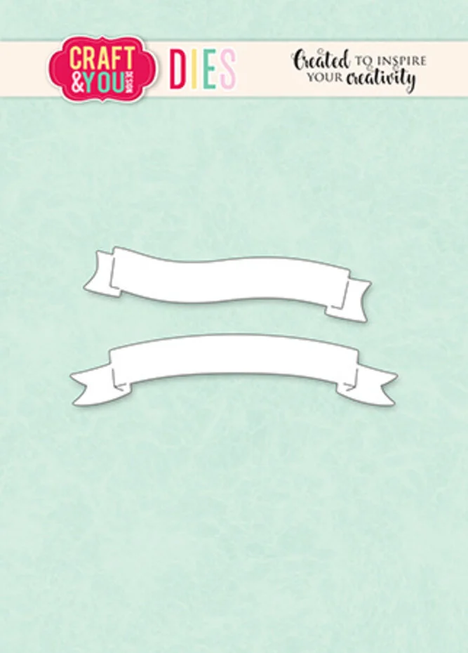 Craft & You Design Mini Banners Set Dies 