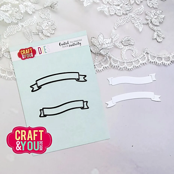 Craft & You Design Mini Banners Set Dies 