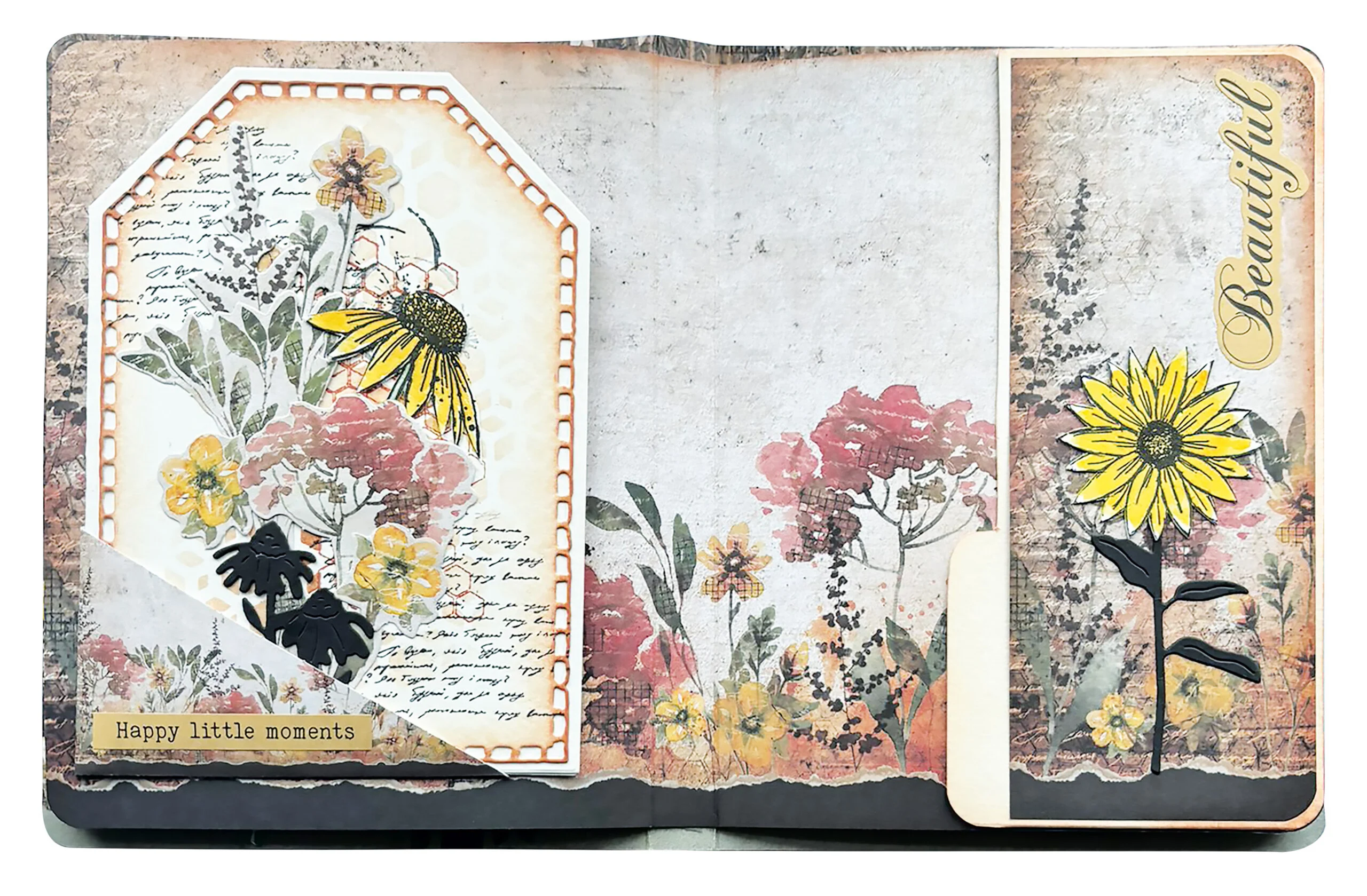 Studio Light Sweet Bee Memories Clear Stamp Echinacea  - 3