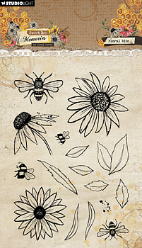 Studio Light Sweet Bee Memories Clear Stamp Floral Bits