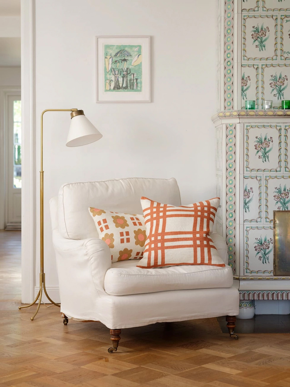 Kuddfodral Shimla Apricot Orange 50x50cm - 4