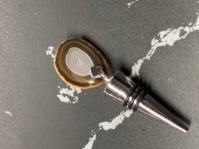 Bottle stopper agate brown