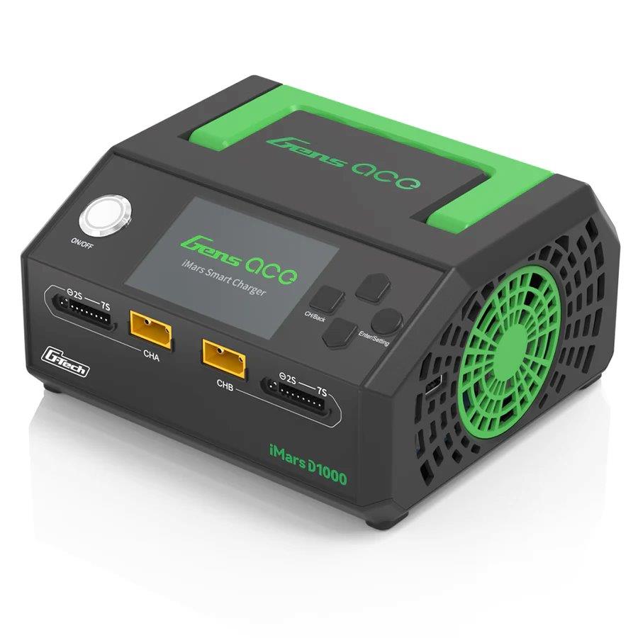 Gens ace iMars D1000 Smart Charger | Dual Channel | AC 1000W | G-Tech - 3