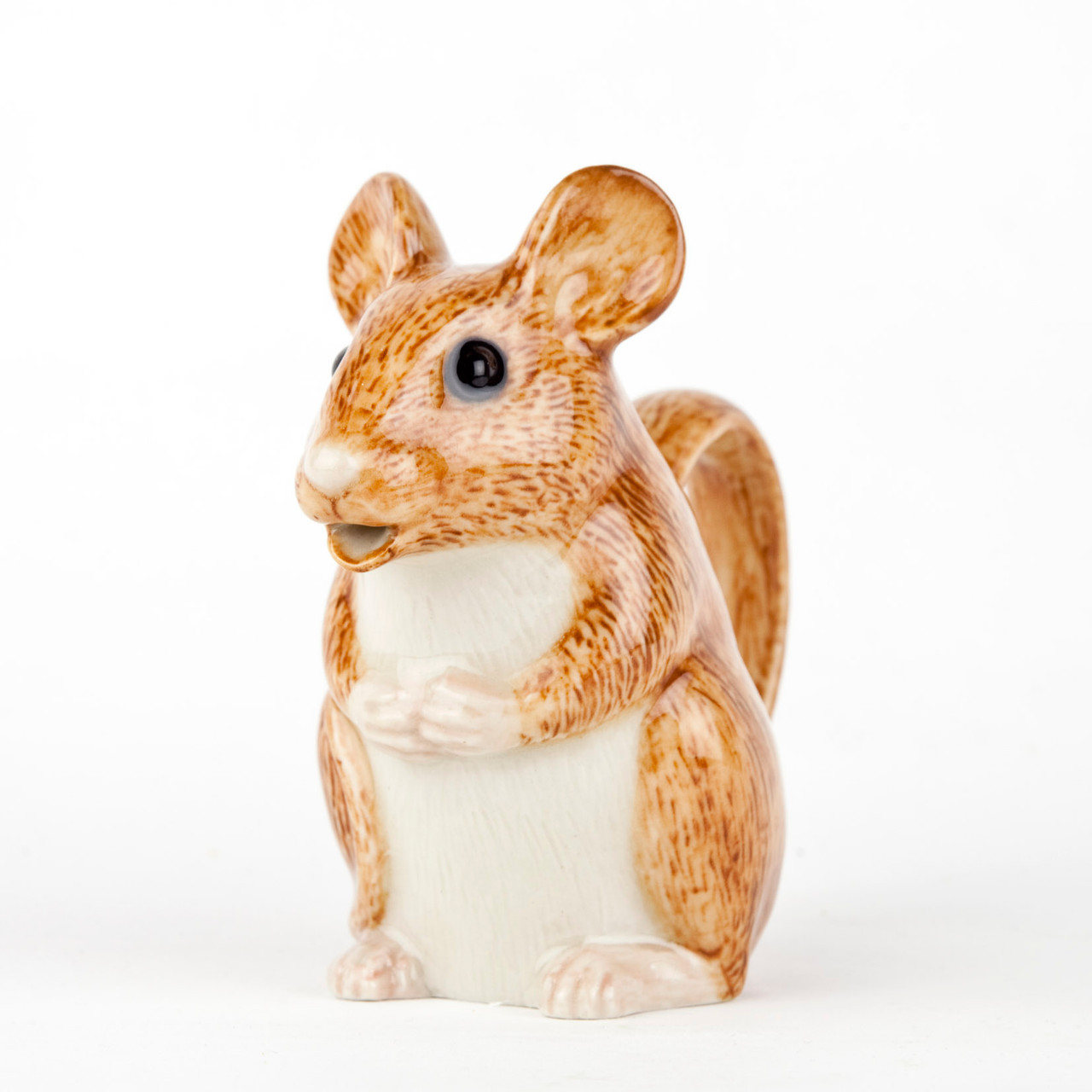 Kanna mini Wood Mouse, handmålat stengods från Quail Ceramics