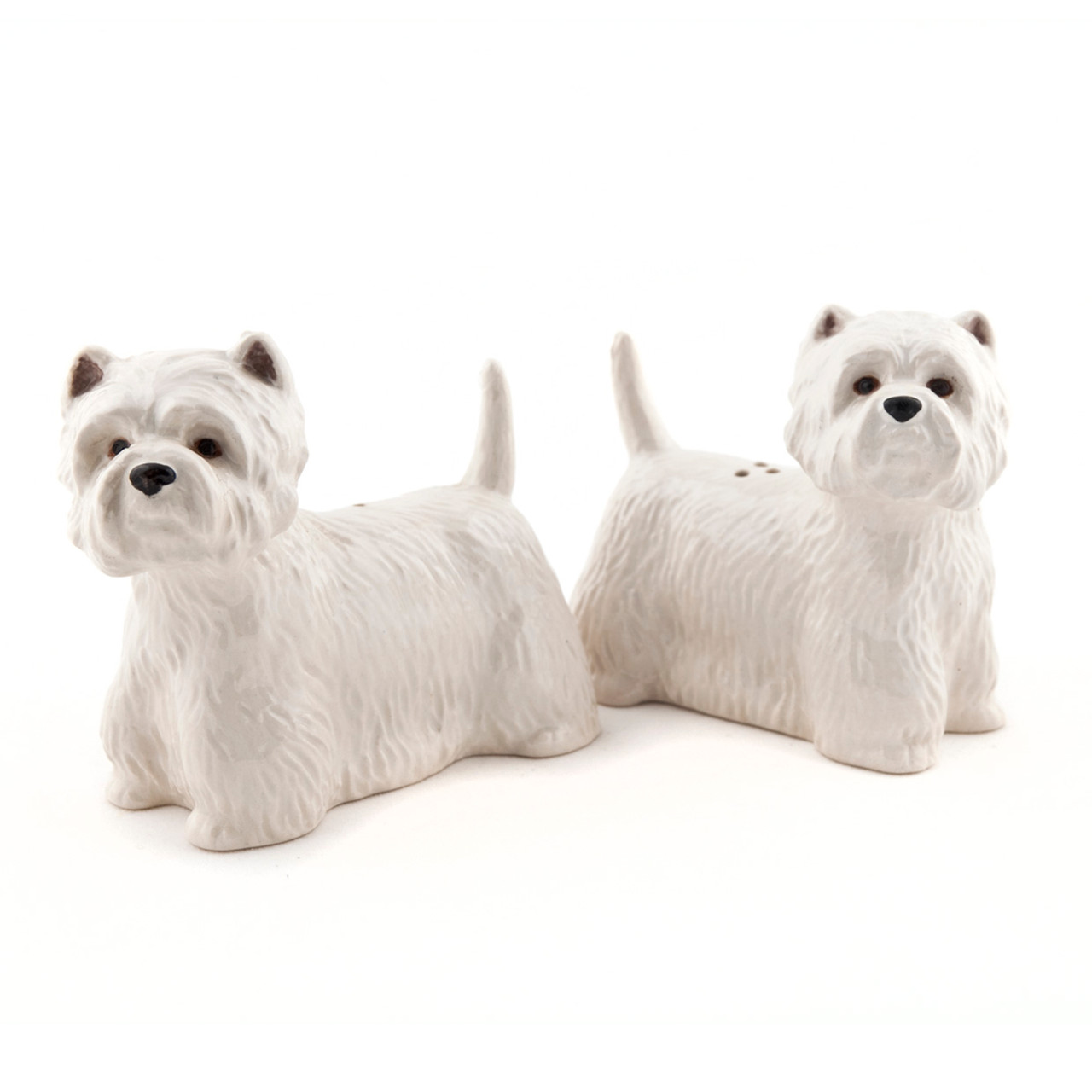 Salt & peppar Westie, handmålat stengods från Quail Ceramics - 3