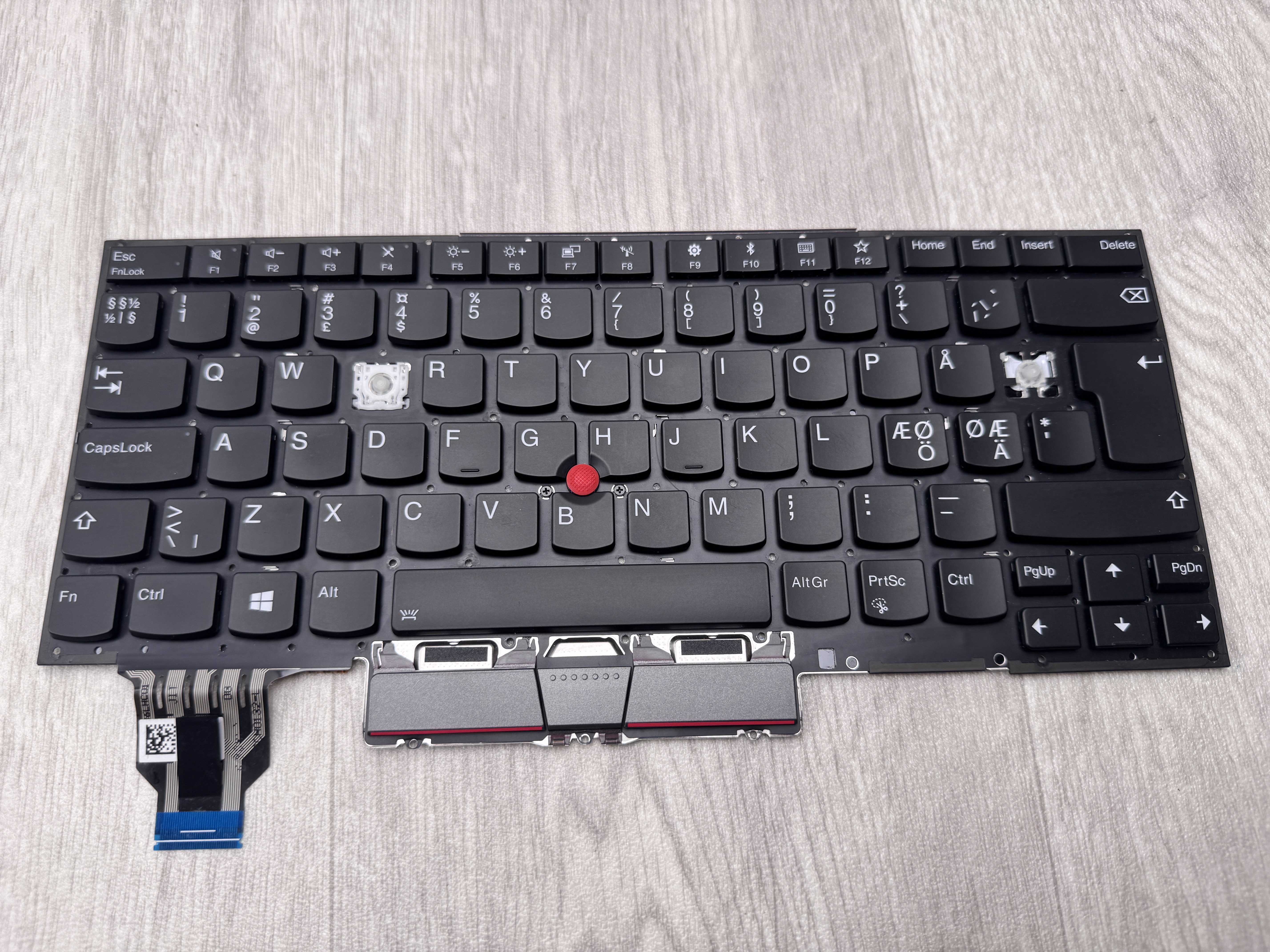 Original Lenovo Tangentbord / Keyboard X1 Yoga 4th Gen4 Saknar 2st Knappar