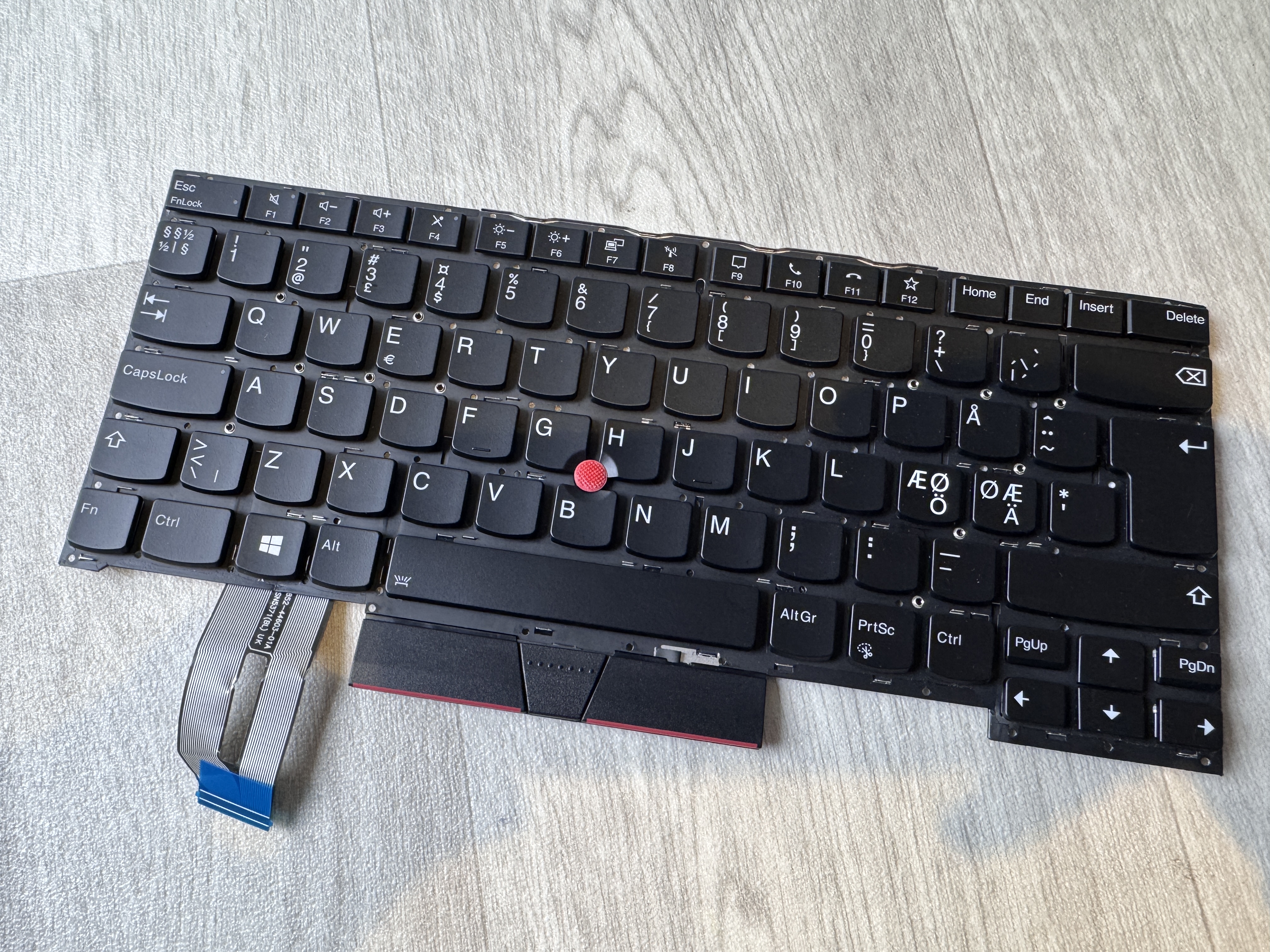Nordic Backlit Keyboard for Lenovo Thinkpad T490s T495s T14s P1 X1 Extreme Gen1 Gen2 SN20R66148 Tangentbord