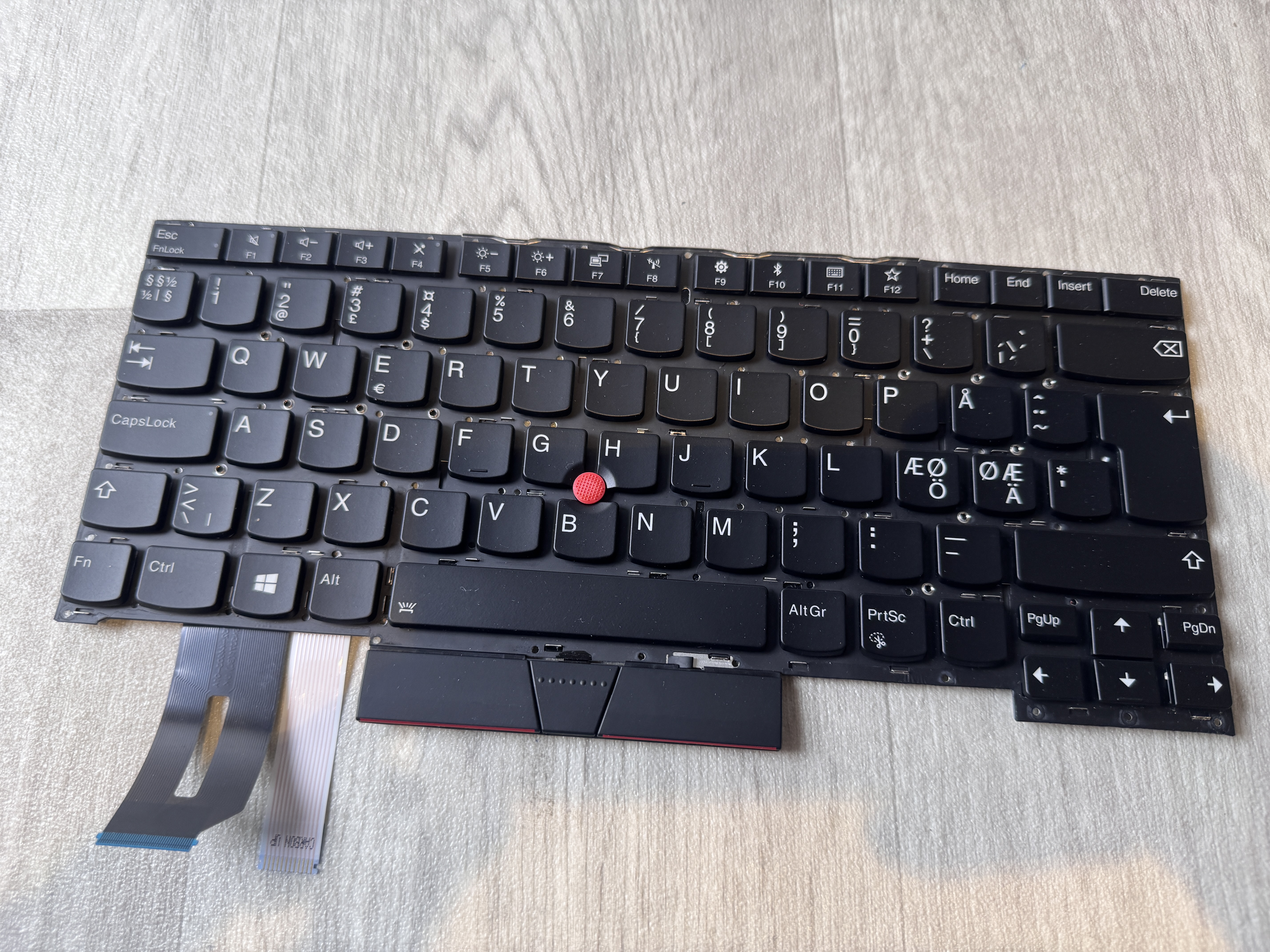Lenovo Nordic Backlit Keyboard Thinkpad T490s T495s T14s P1 X1 Extreme Gen1 Gen2 Tangentbord