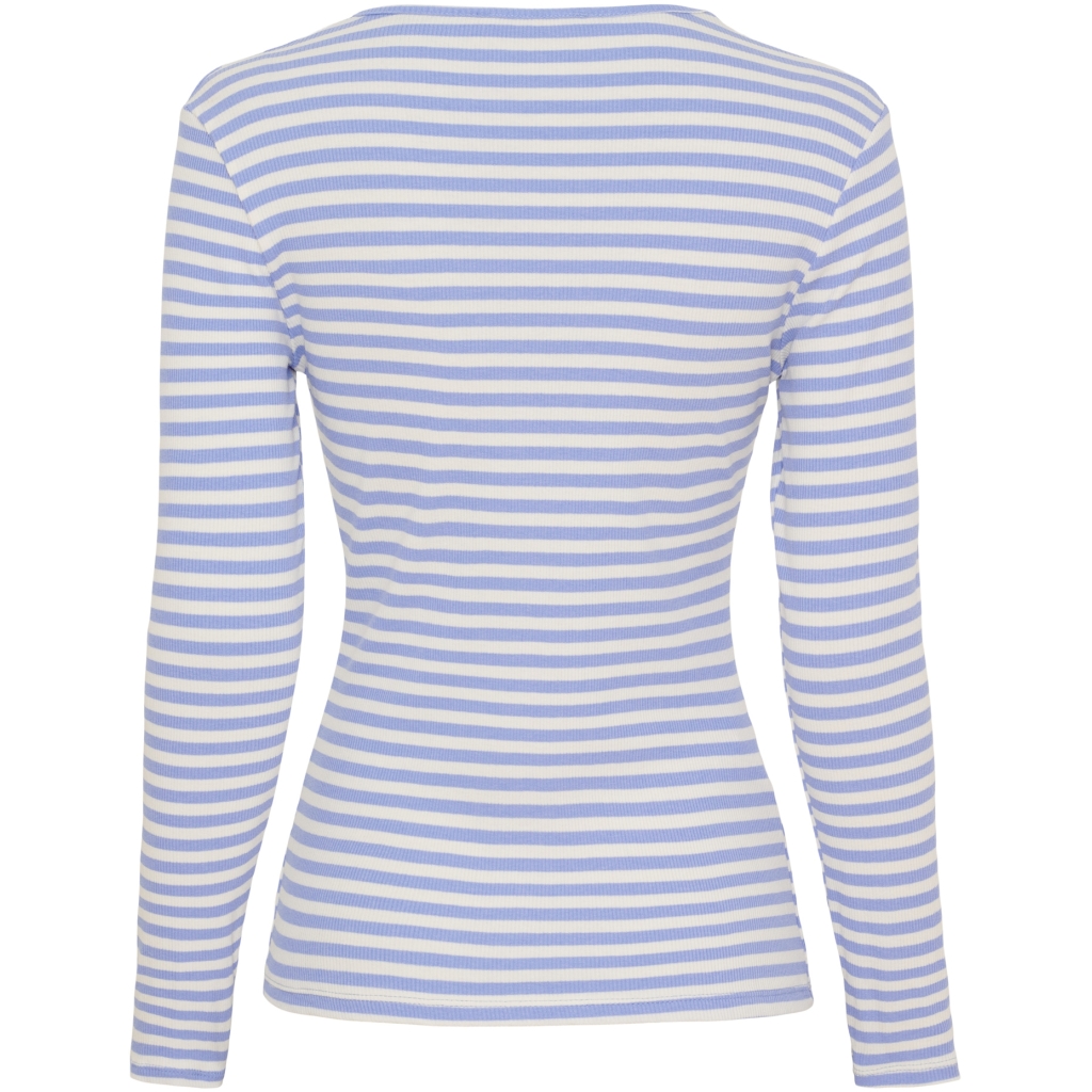 T-Shirt / Ljusblå - Benvit