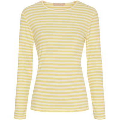 T-Shirt / Ljusgul-Benvit