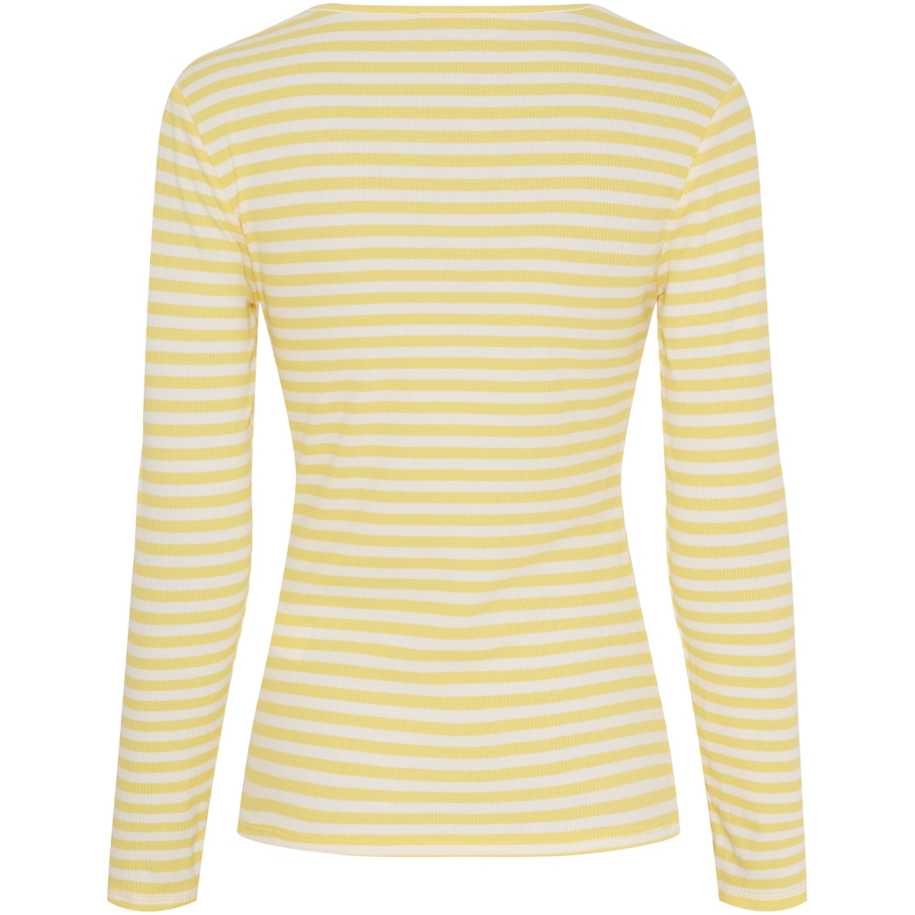 T-Shirt / Ljusgul-Benvit