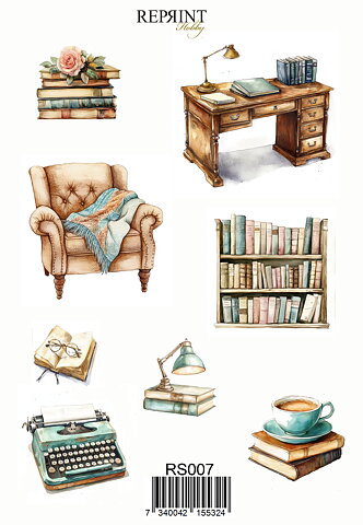 Stickers Reprint - The Bookshop Collection -  11x16 cm
