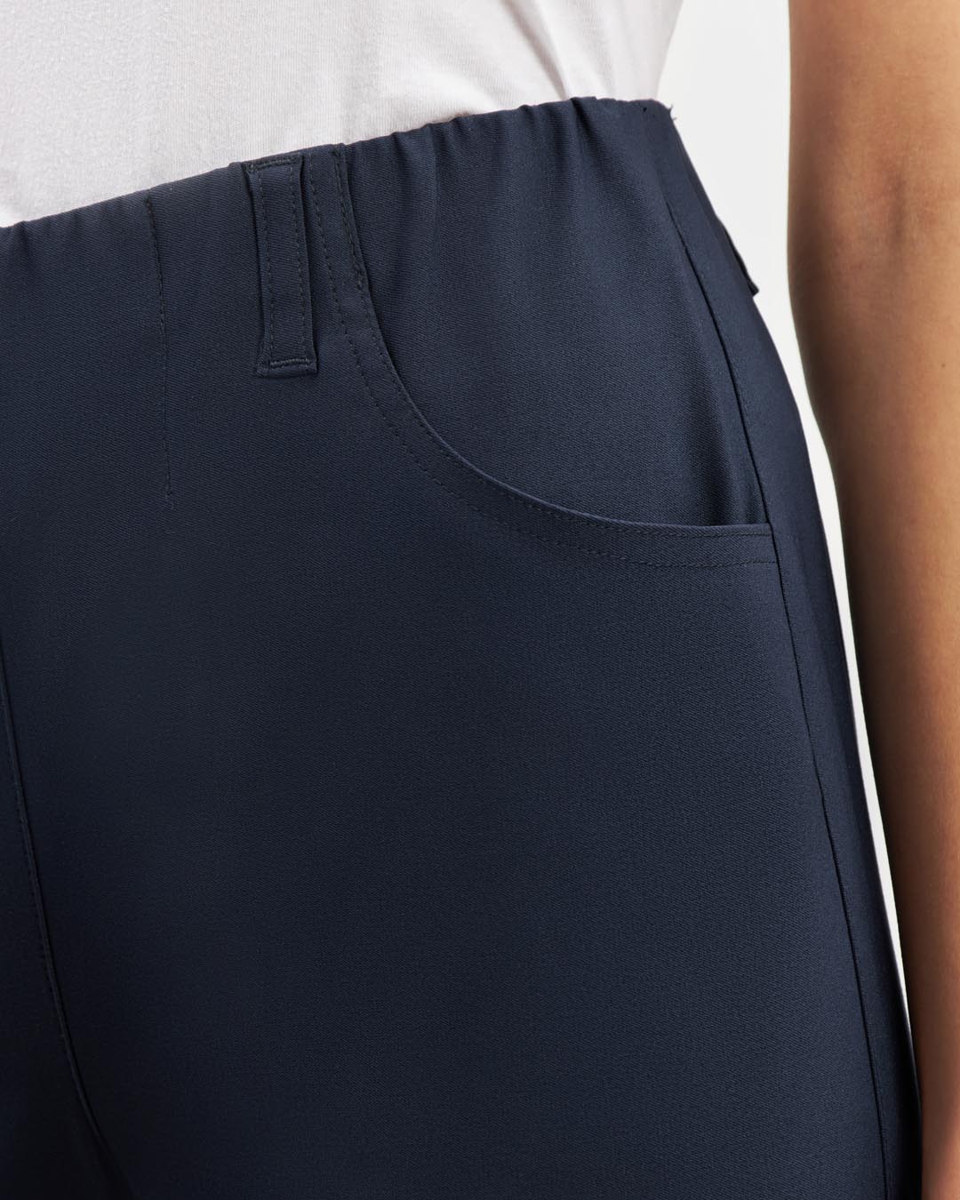 Mirakelshorts Kelly viskos regular marinblå - 3
