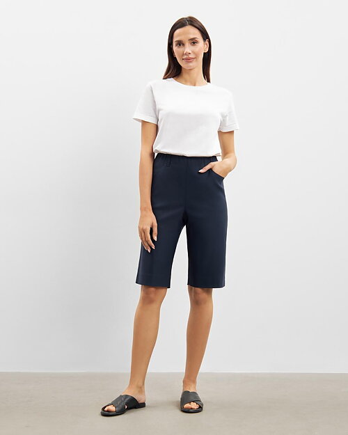 Mirakelshorts Kelly viskos regular marinblå