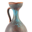 Gunnar Nylund (AKL 1954) Brown/Turquoise Handle Vase 24 cm