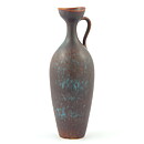 Gunnar Nylund (AKL 1954) Brown/Turquoise Handle Vase 24 cm