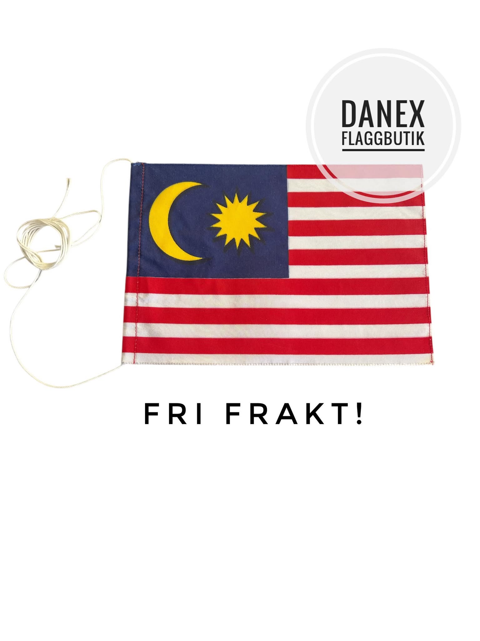 Bordsflagga REA - Malaysia- 12x18 cm