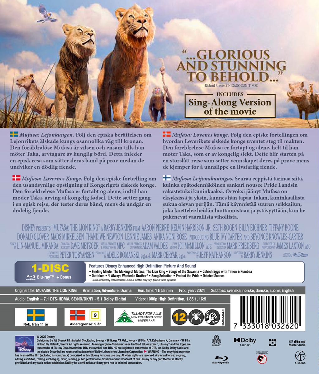 Mufasa: The Lion King (Blu-ray) - 2
