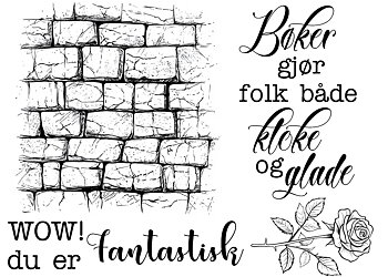Stämpelset Reprint - The Bookshop Collection  -  10 x 7,5 cm