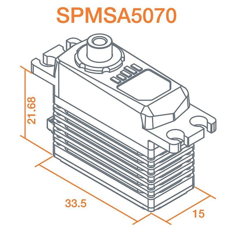 Spektrum A5070 Mini Dgl HV High Torque High-Speed Brushless MG Aircraft Servo - 4