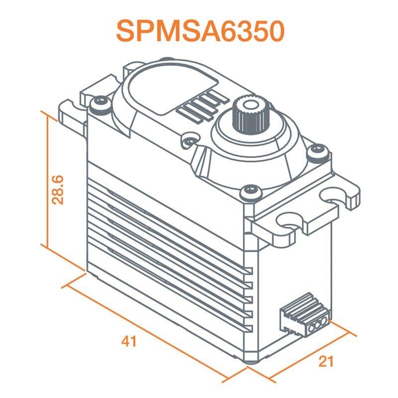 Spektrum A6350 Ultra Torque / High Speed Brushless HV Servo - 4